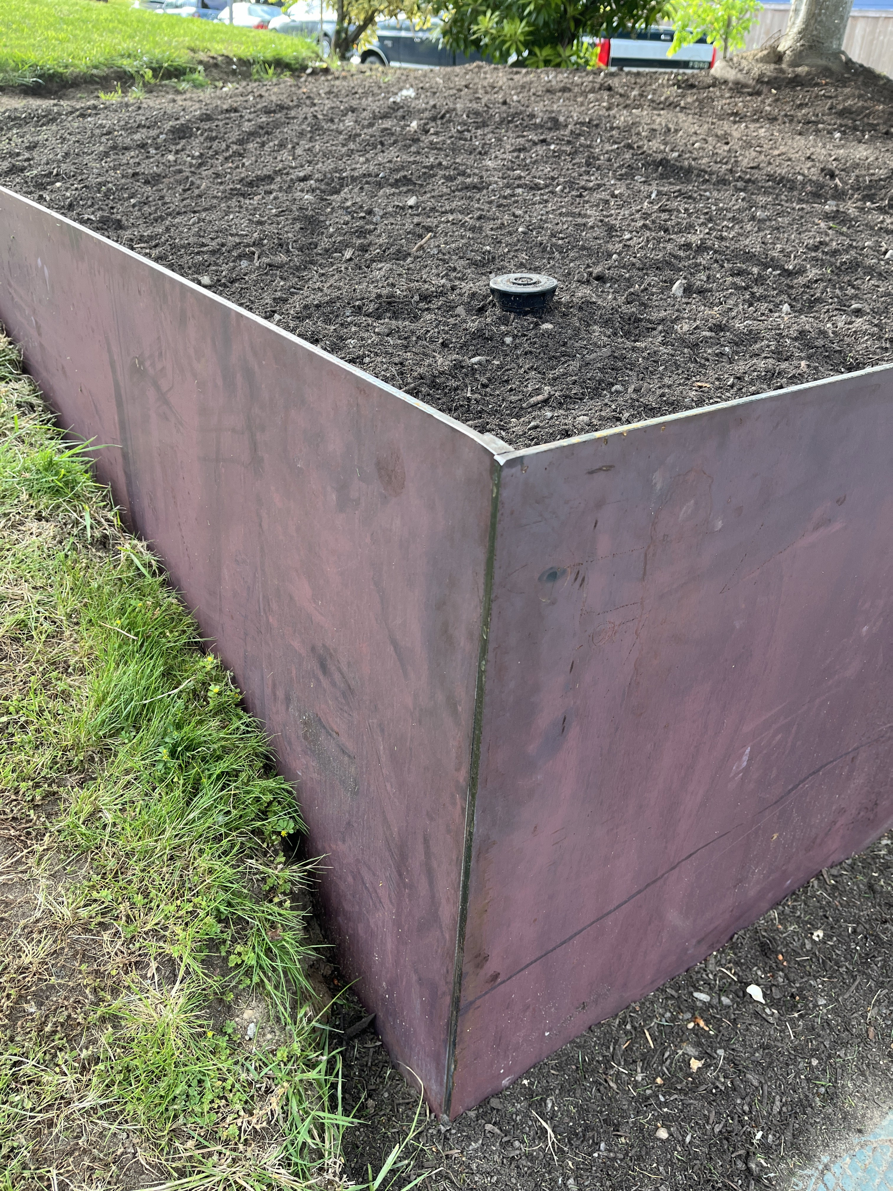 Paneles de valla de acero y muro de contención