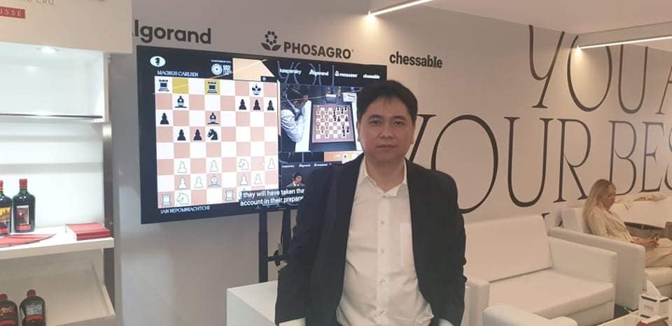 Sahaphon Nakwanich, President of the International Chess Association of Thailand Attend the 2021 World Championships in Dubai