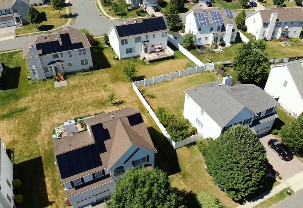 Lakewood Township NJ Solar panel job site