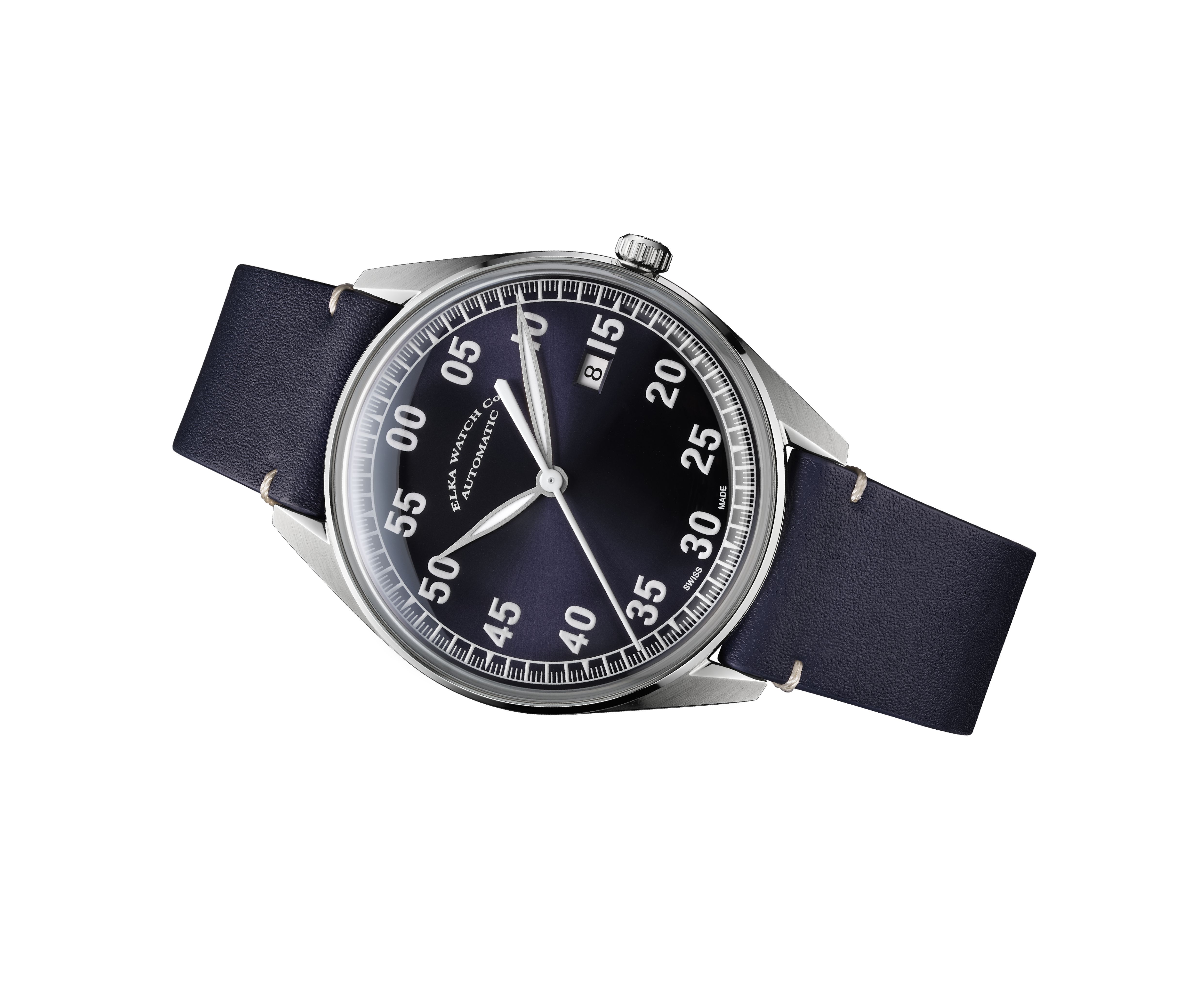 ELKA X Series-Blue Dial - Automatic Watch - Leather - ELKA X03-0803