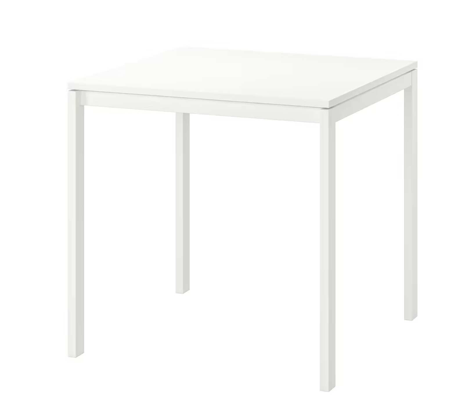 MELLTORP Table, white1 75x75 cm