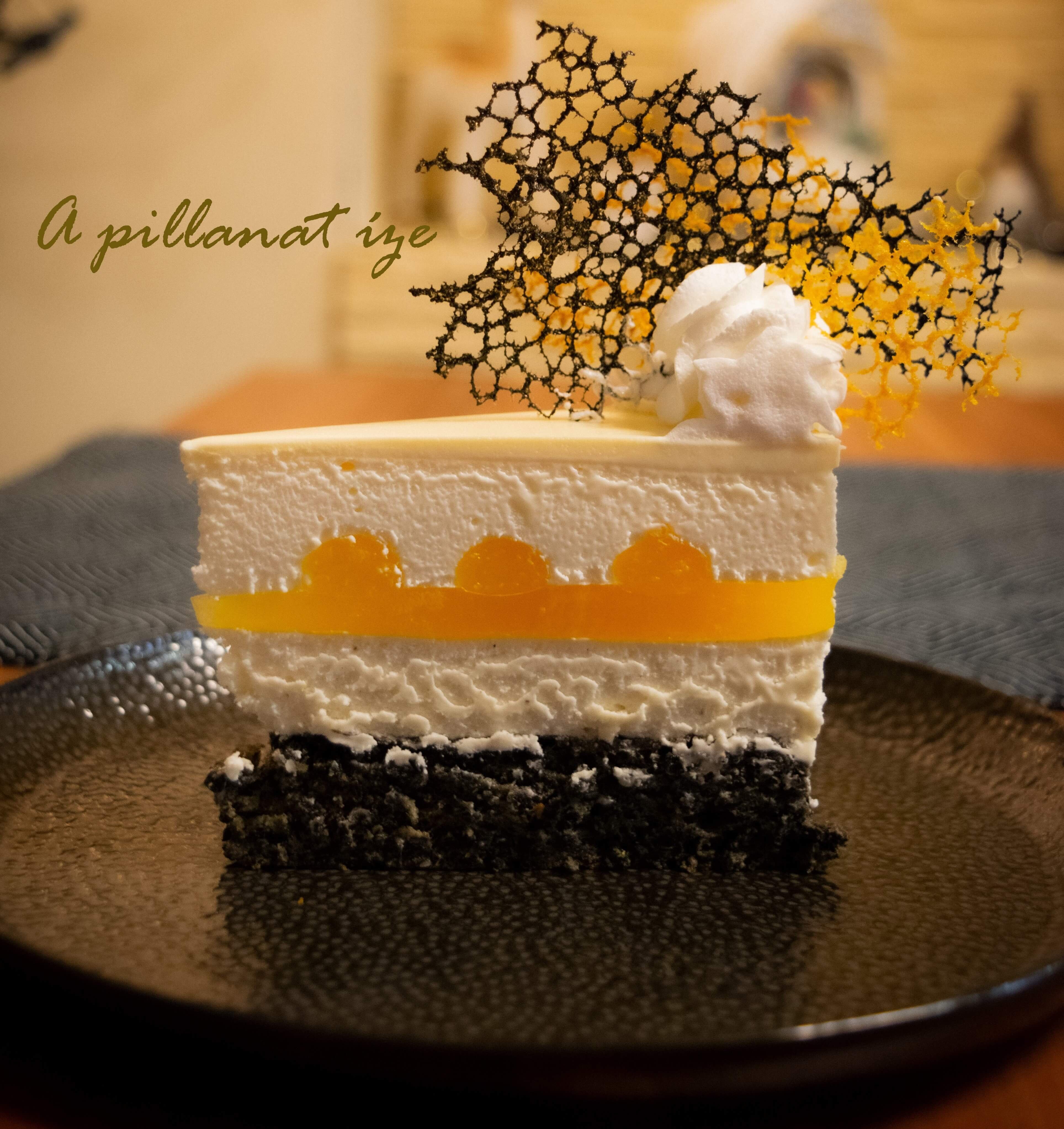 Gyömbéres narancsos Fehér csoki torta