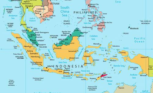 Negara yang berbatasan langsung dengan wilayah indonesia bagian timur adalah