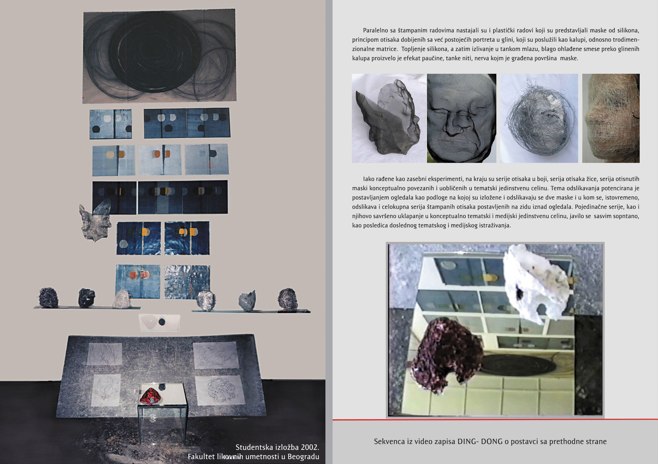 Student exhibition, FLU Belgrade (2002)