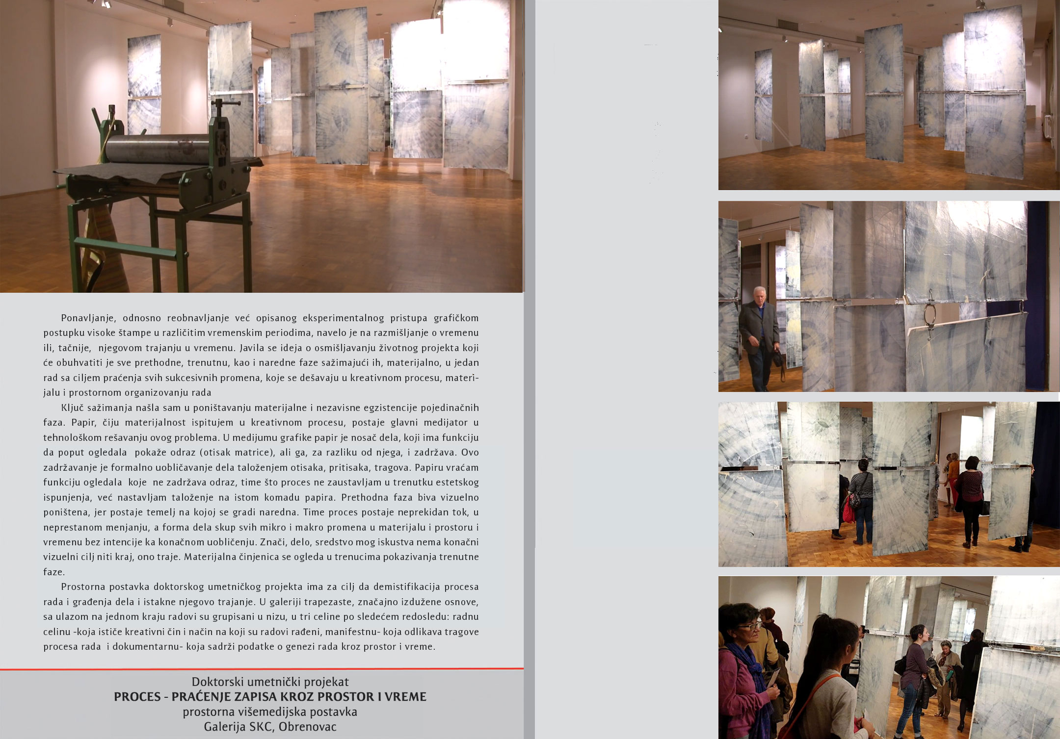 Doctoral art project, SKC Gallery, Obrenovac, 2019