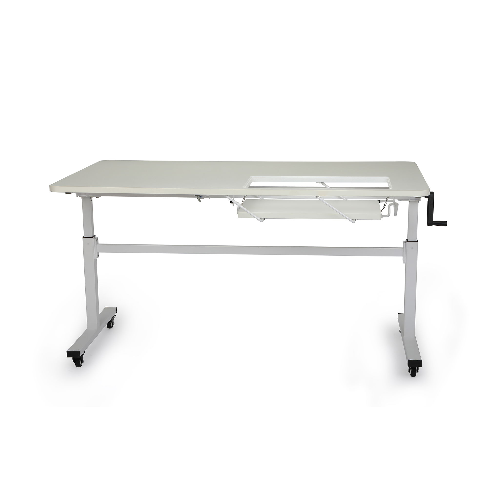 horn height adjustable sewing and cutting table