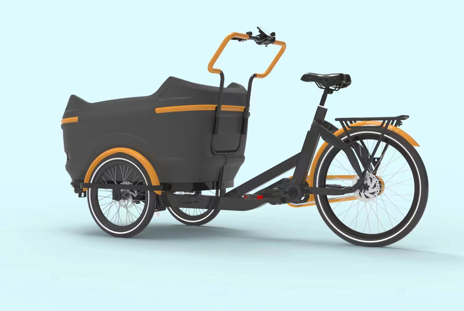 THREE WHEELS CHILDREN CARRIER ELECTRIC CARGO BIKE MILLENIUM BIKE EXPERT