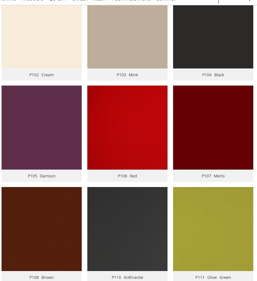 Selection MDF in acrylic finishes