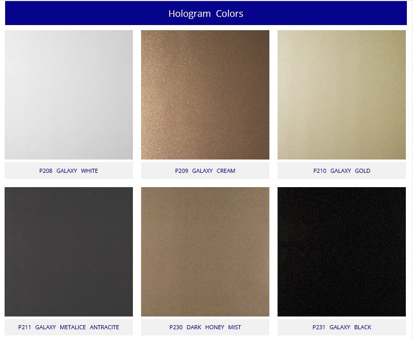 Selection MDF in acrylic finishes