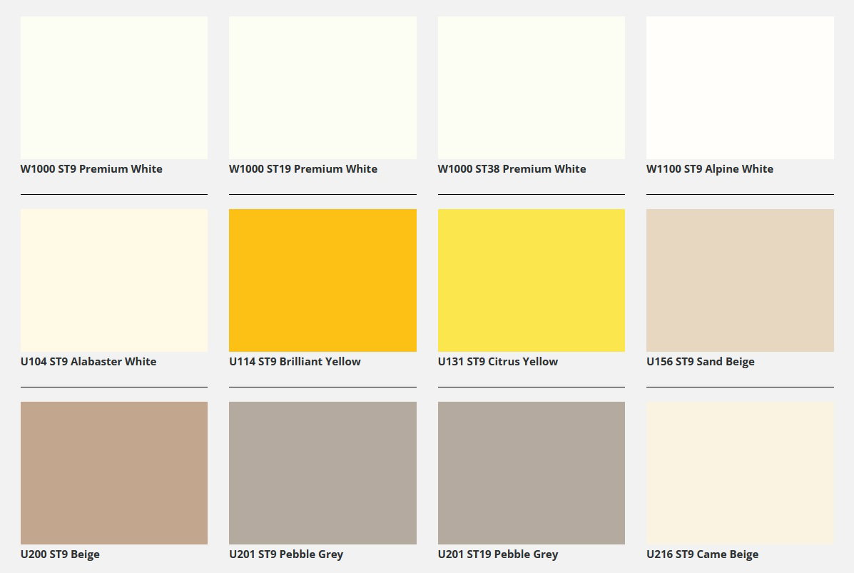 Selection embossed & smooth melamines