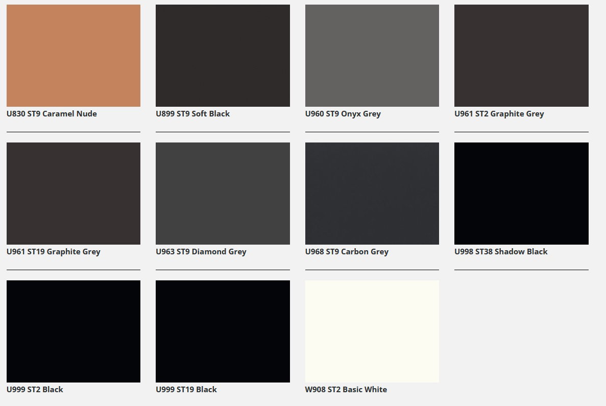 Selection embossed & smooth melamines