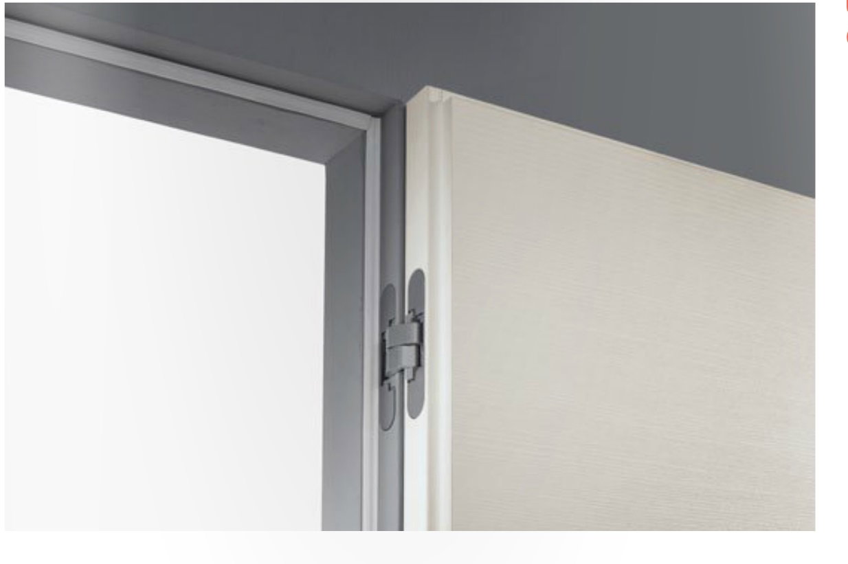 Εσωτερικές πόρτες με κρυφή κάσα αλουμινίου χωνευτή στον τοίχο.