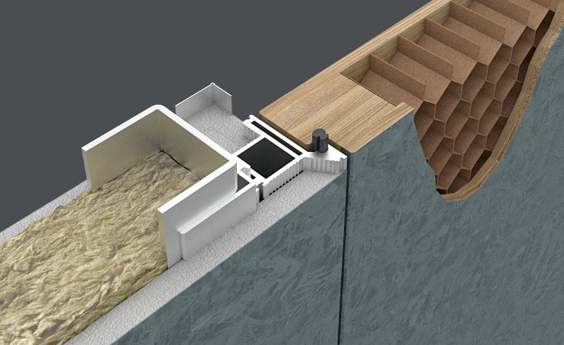 Εσωτερικές πόρτες με κρυφή κάσα αλουμινίου χωνευτή στον τοίχο.