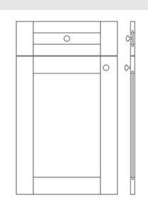 STAMPED KITCHEN/WARDROBE DOORS
