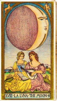 Tarot kártya - XVIII A Hold