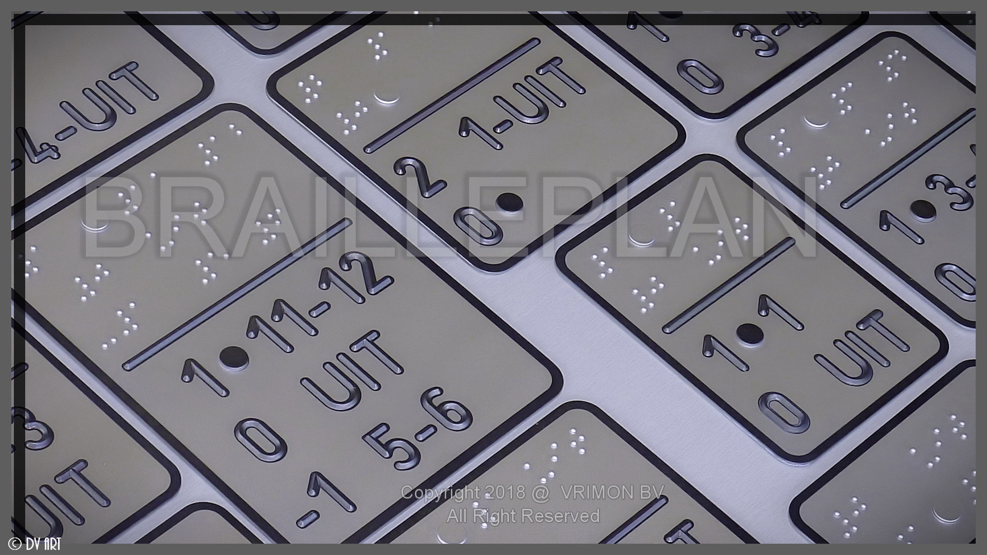 ProRail braille elevator sign