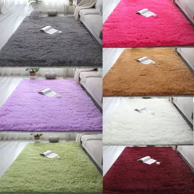 家用客厅卧室地板地毯160x120cm/160x80cm/120x80cm/80x50cm 丝毛地毯长方形家居房间软地毯