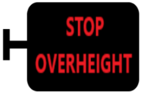 Vehicle Over Height Warning LED Sign