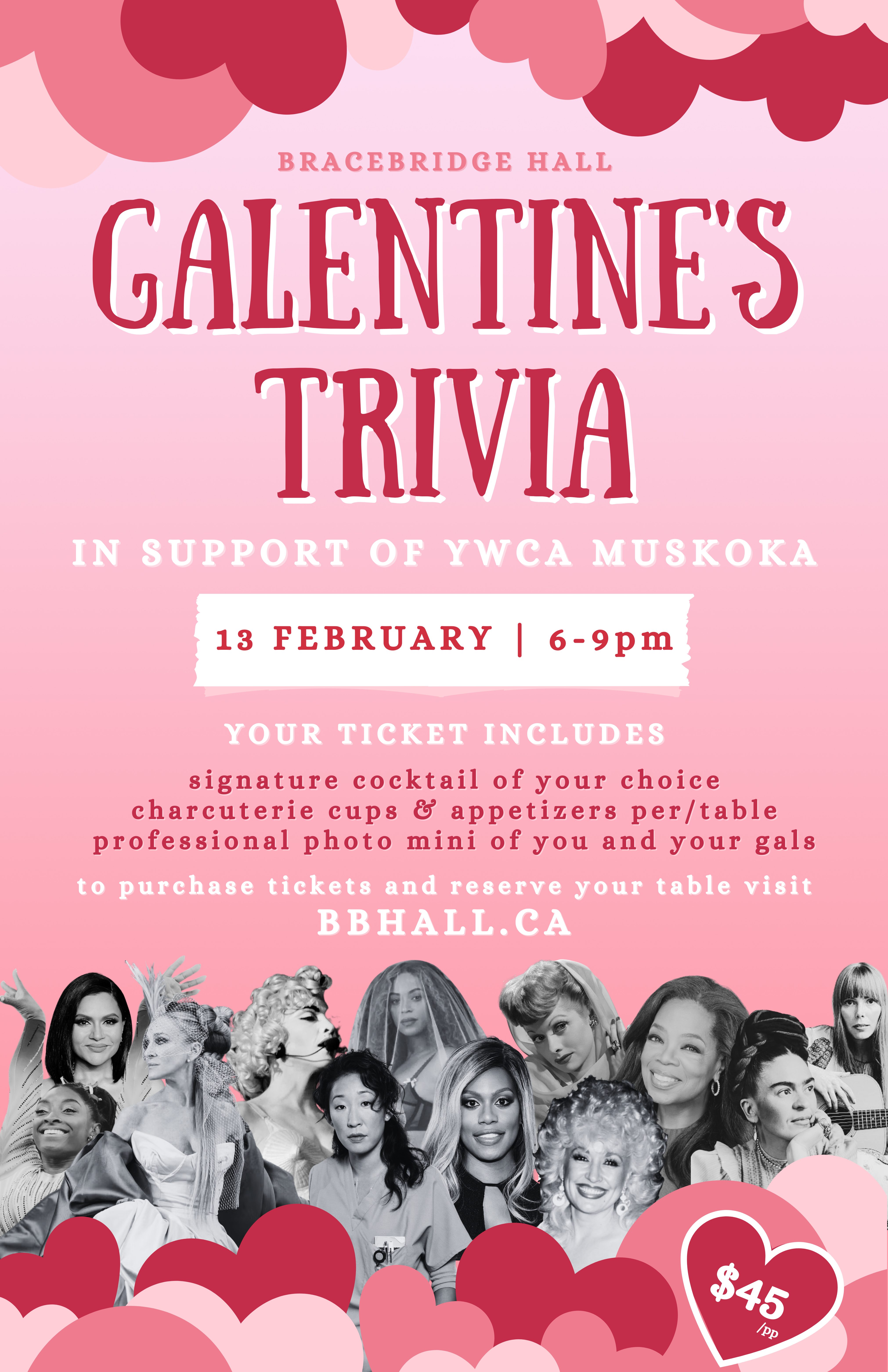 Galentine's Day Trivia * SOLD OUT* - Bracebridge Hall