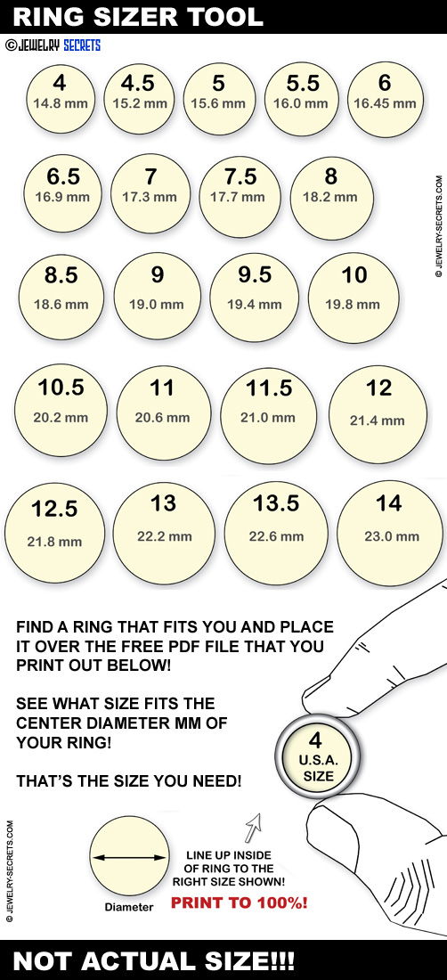 Pandora ring measuring on sale guide