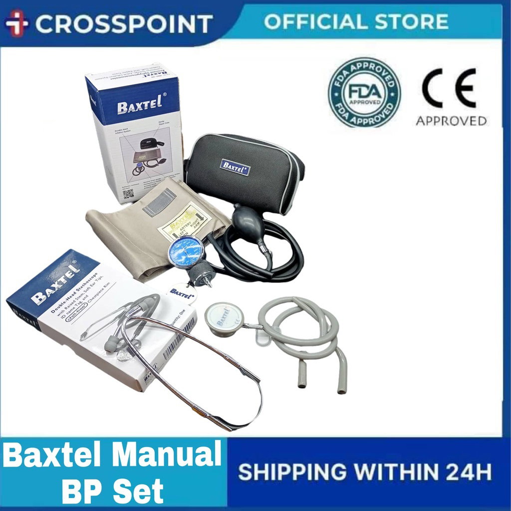 BAXTEL Sphygmomanometer BP Aneroid Manual With Stethoscope BAXTEL Sphygmomanometer BP Aneroid Manual With Stethoscope