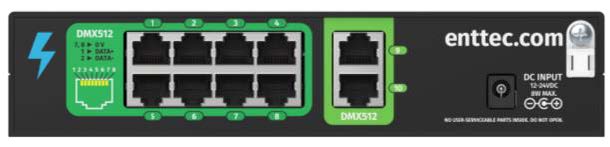 Storm10 - Kompak 10 alam semesta DMX melalui Ethernet ke Konverter DMX/RDM