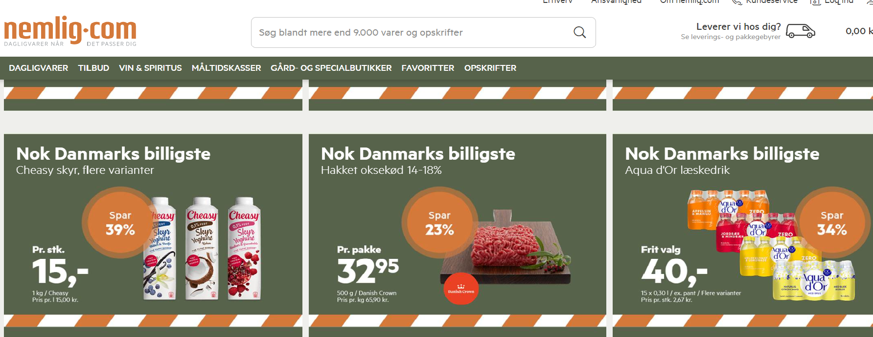 Сервисы доставки продуктов на дом - Жизнь в Дании