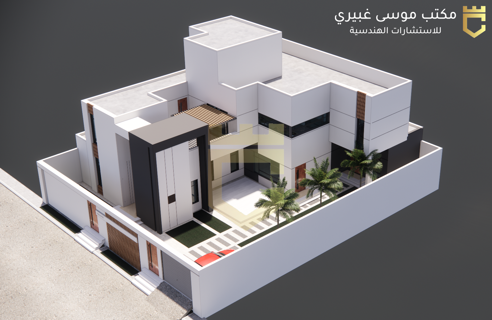 Residential villa | The land area is 500 square meters
