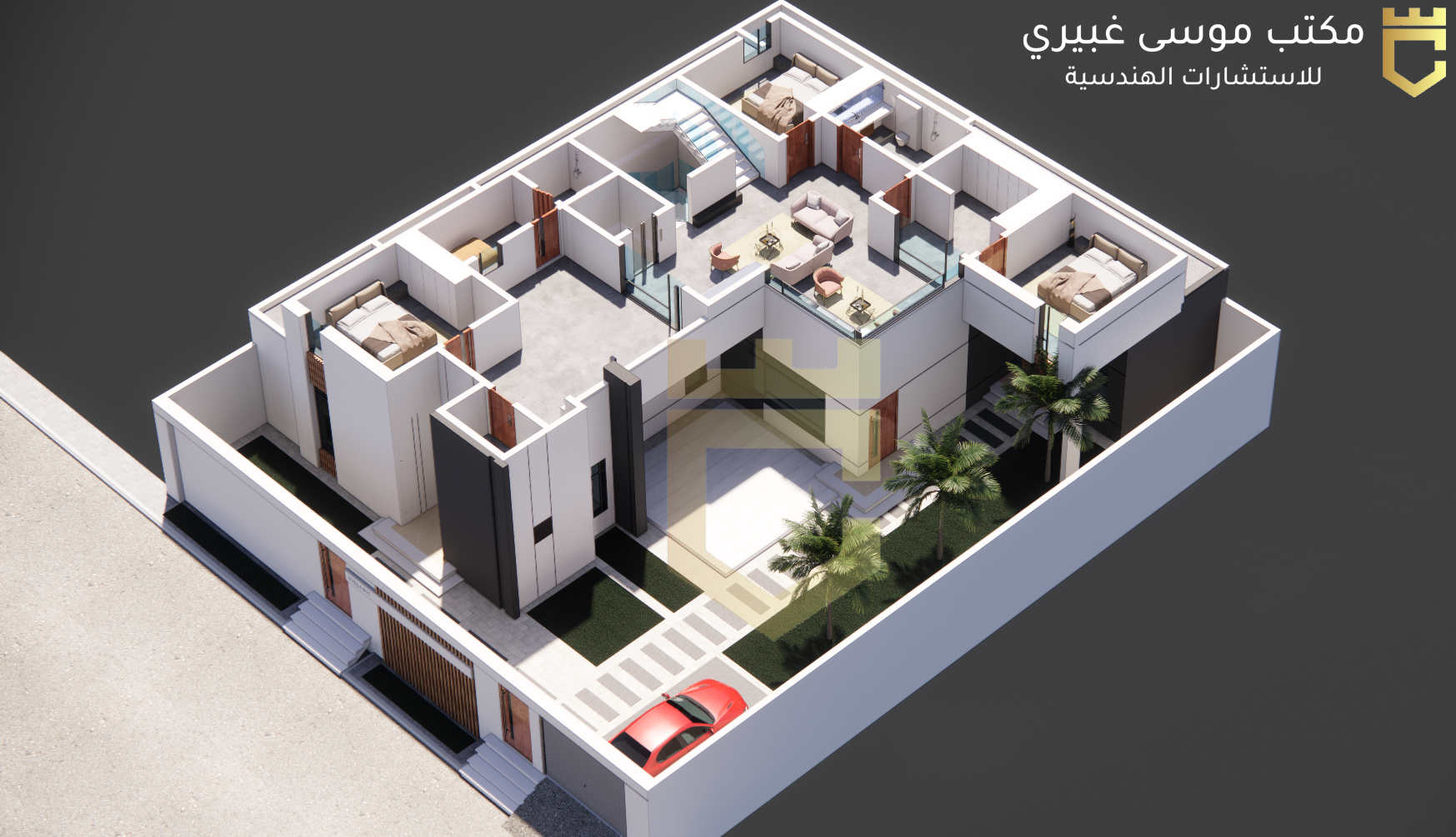 Residential villa | The land area is 500 square meters
