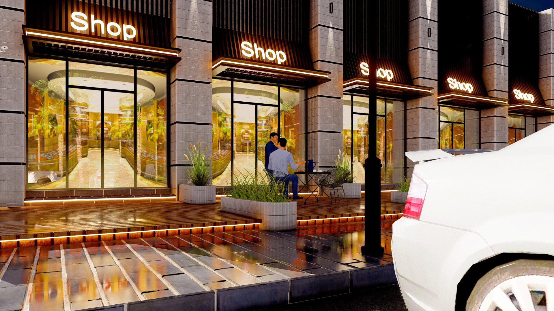 Design for a commercial exhibition complex