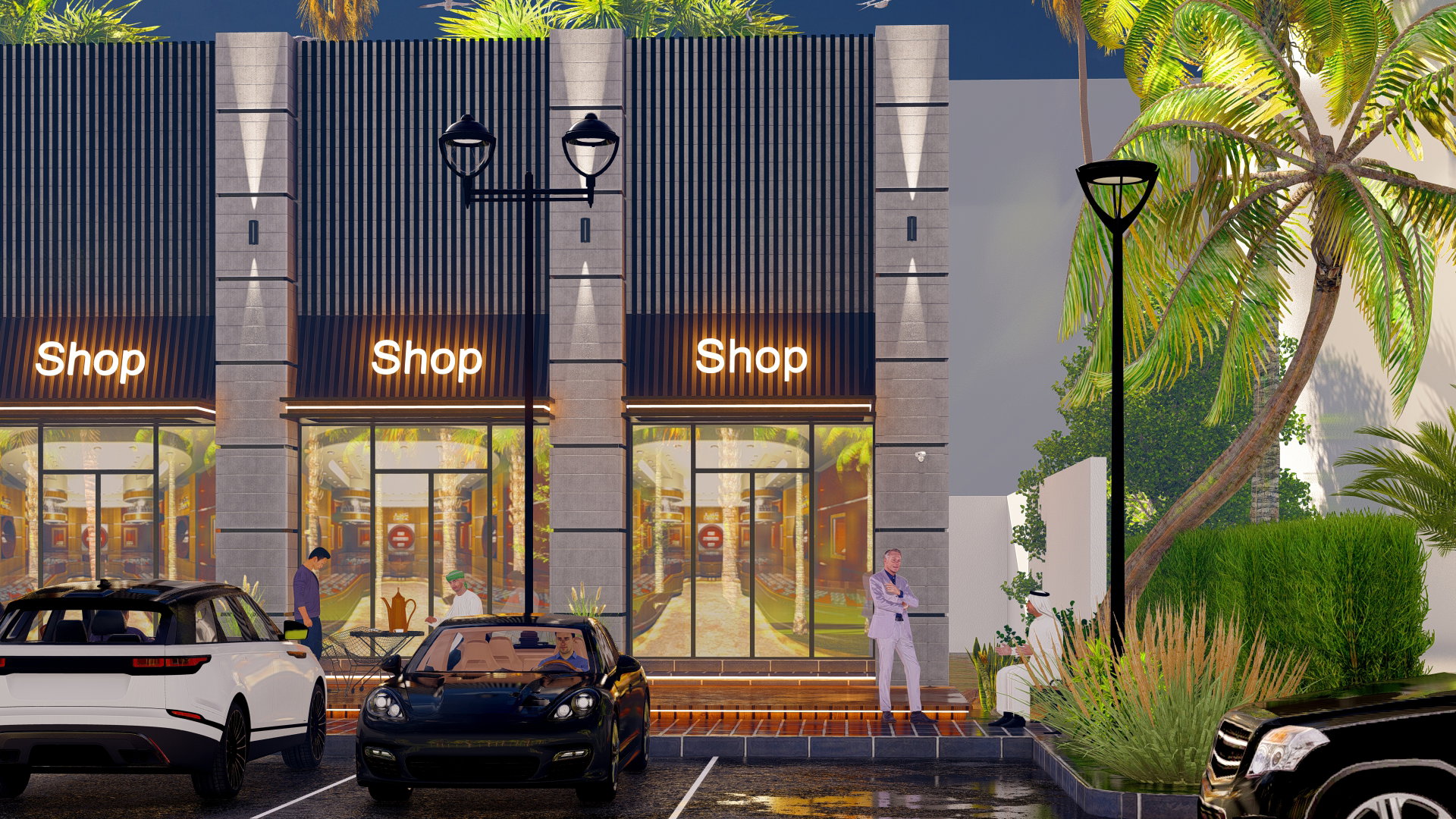 Design for a commercial exhibition complex