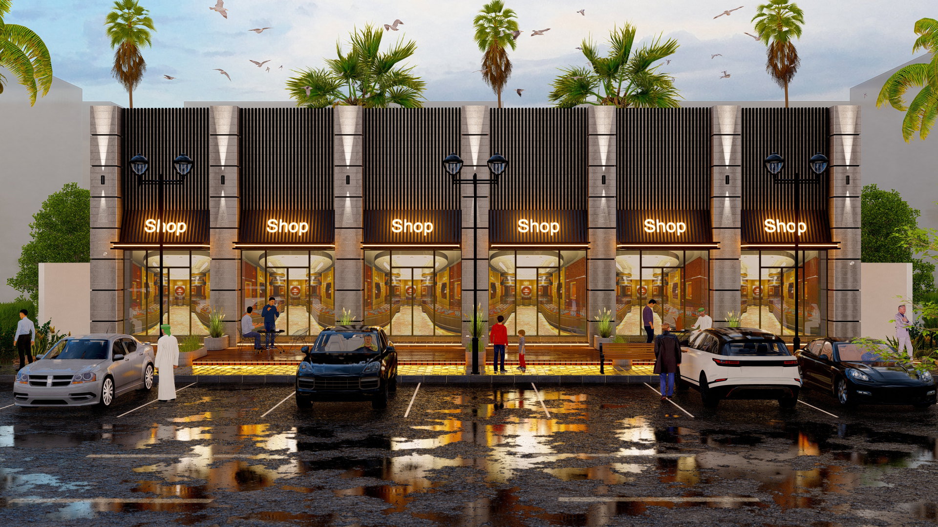 Design for a commercial exhibition complex