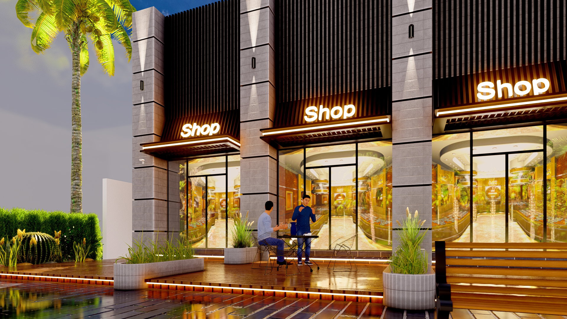 Design for a commercial exhibition complex