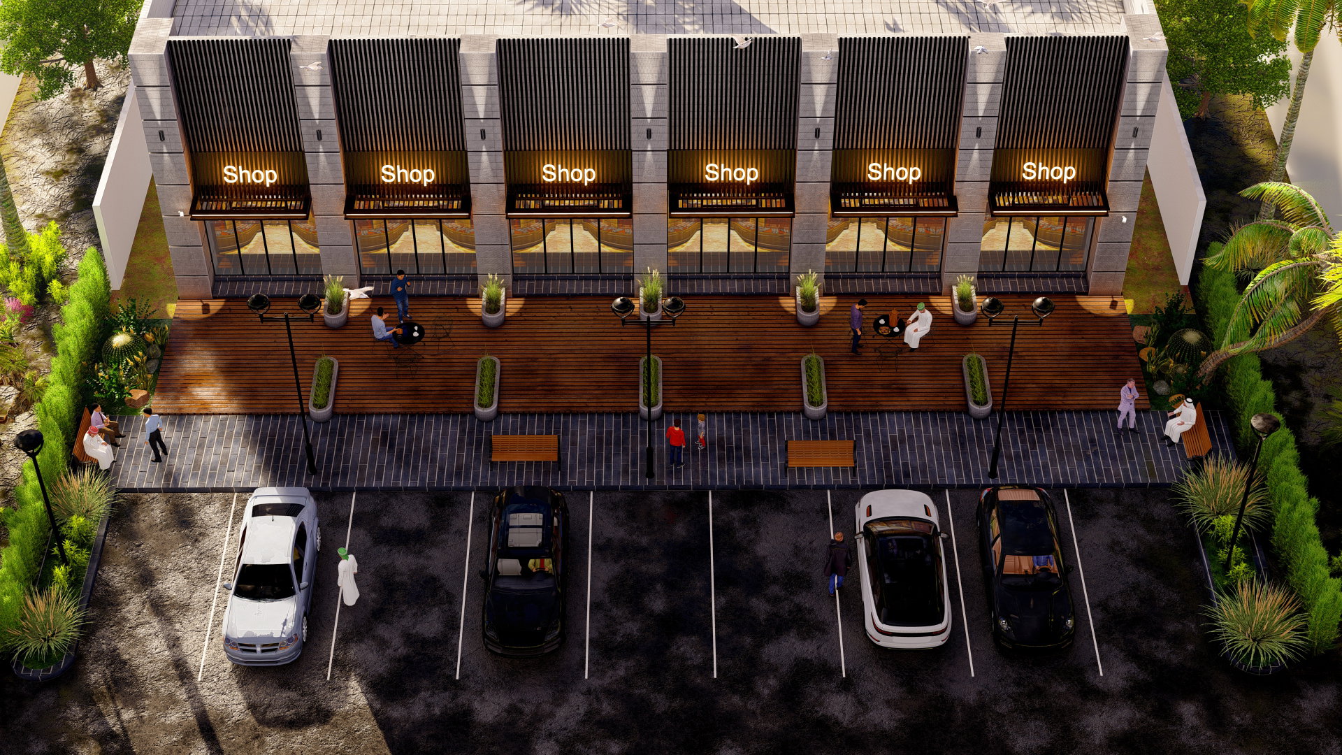 Design for a commercial exhibition complex