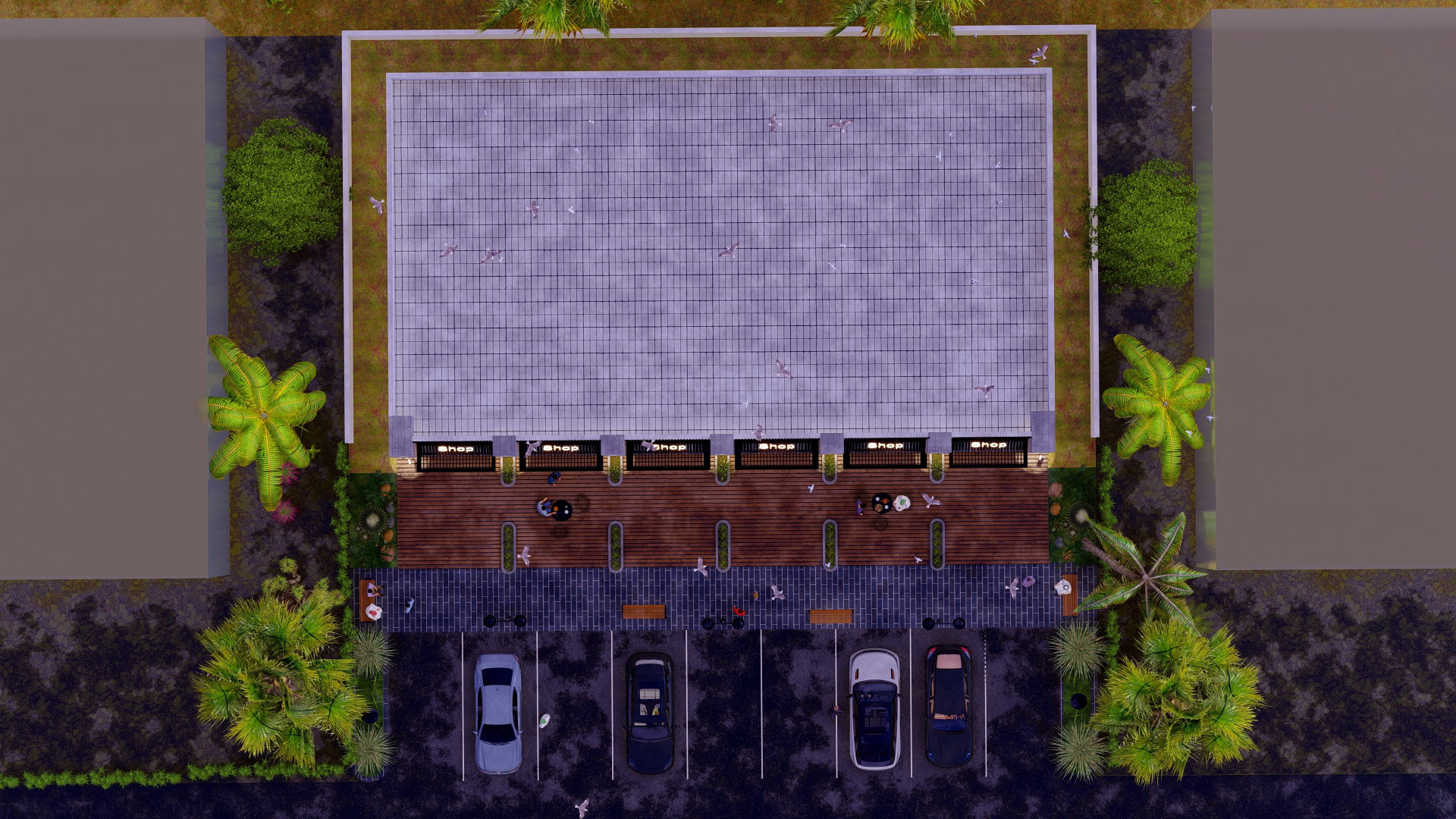 Design for a commercial exhibition complex