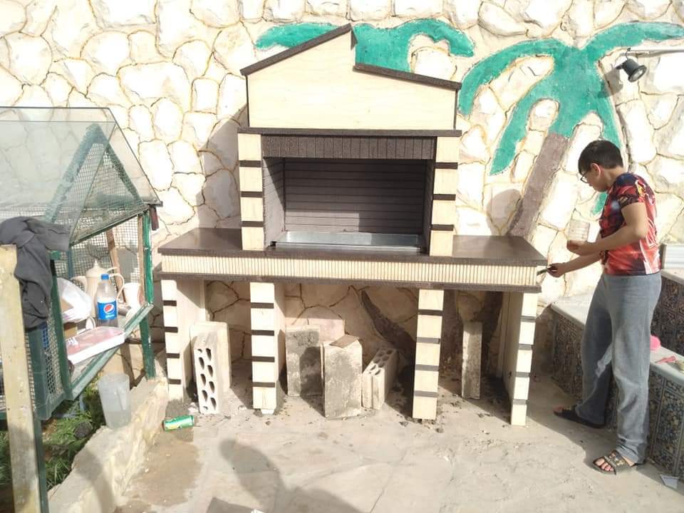 A collection of barbecue and waterfalls