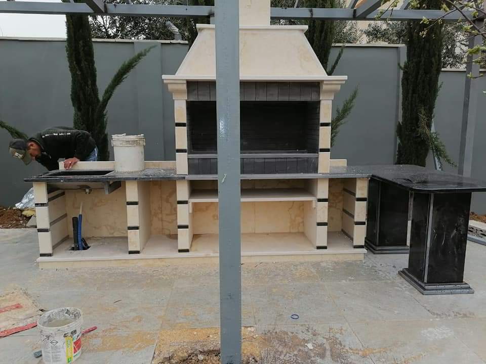 A collection of barbecue and waterfalls