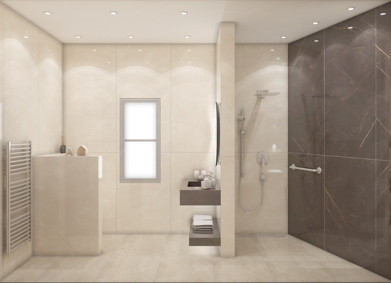 "Enjoy a masterpiece in every corner of your bathroom with our exquisite designs." Modern bathroom decorations and accessories.