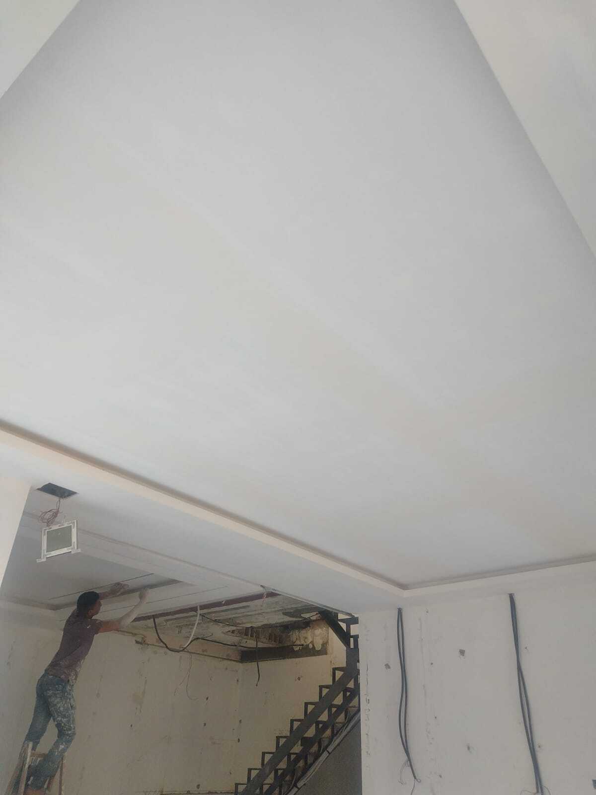 Gypsum board decorations and paint