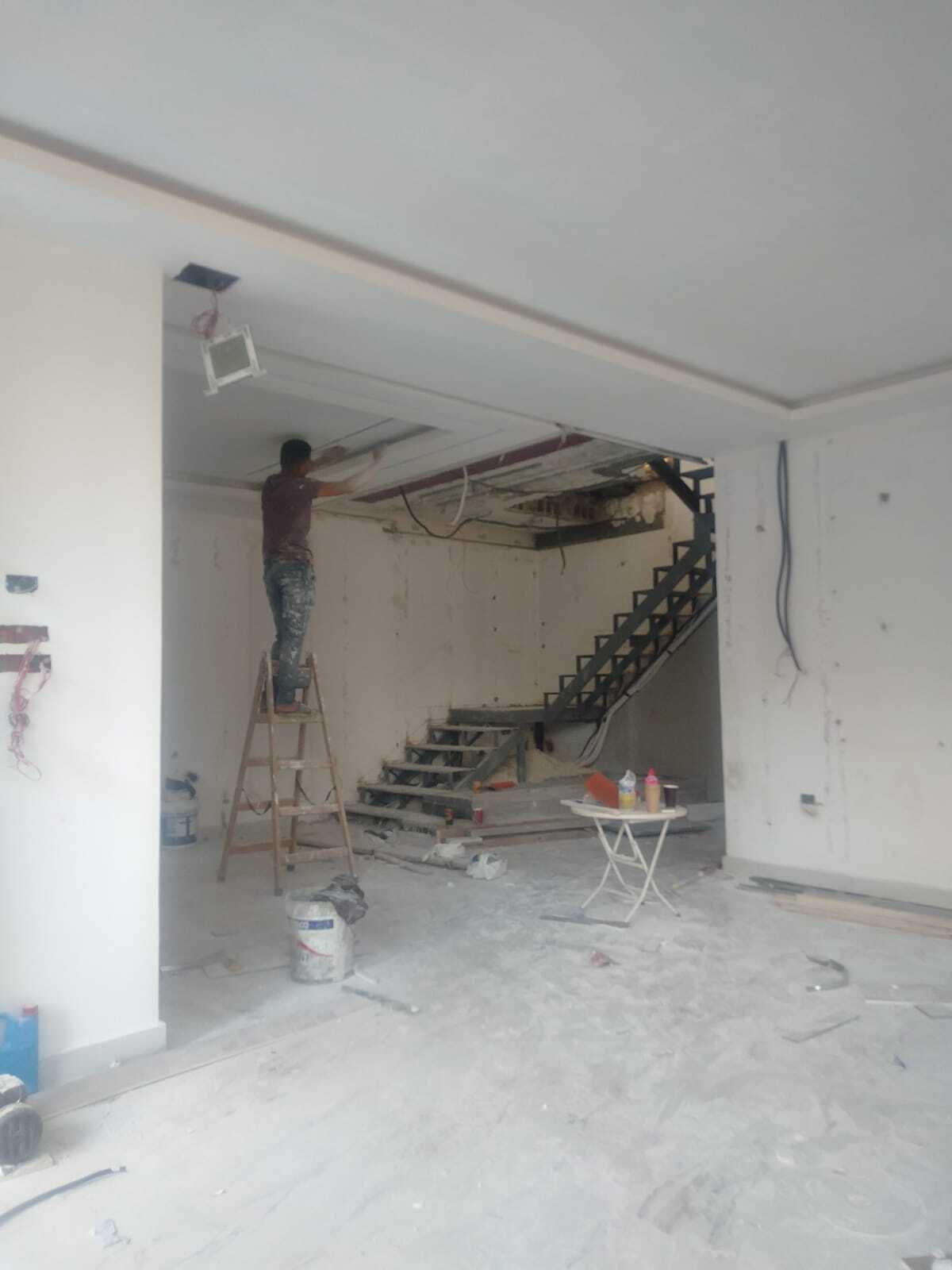 Gypsum board decorations and paint