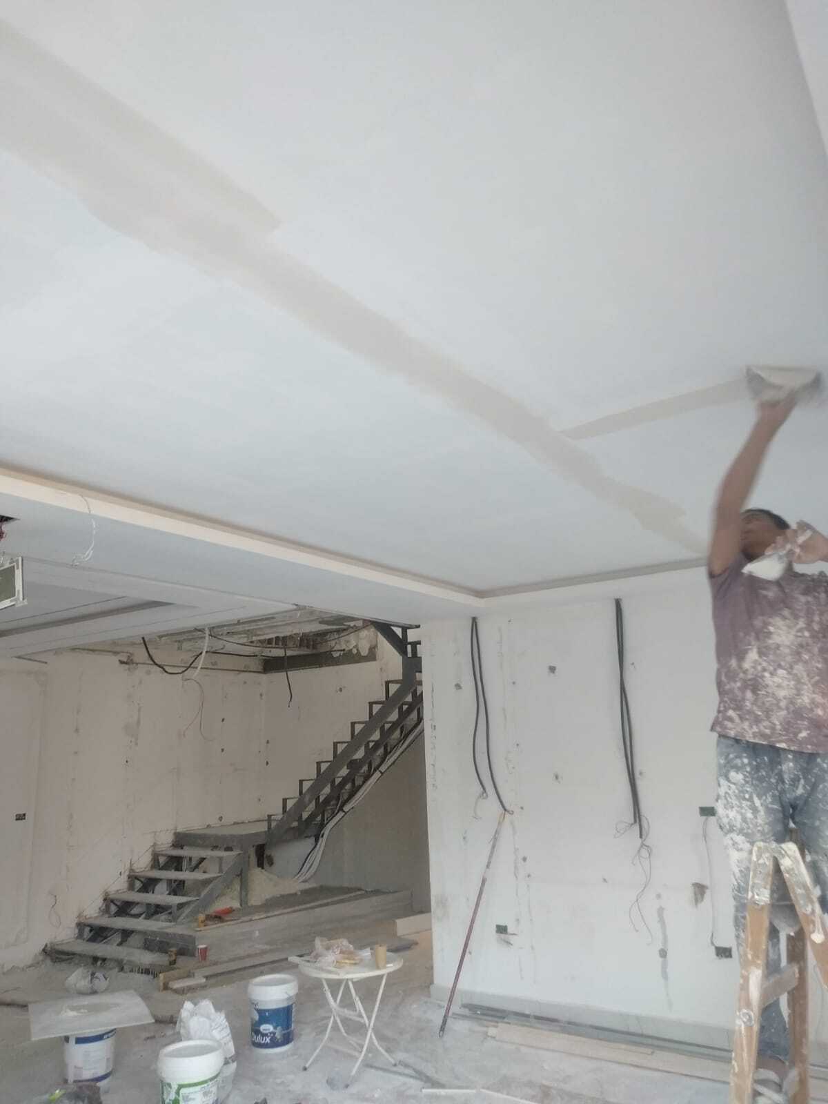 Gypsum board decorations and paint