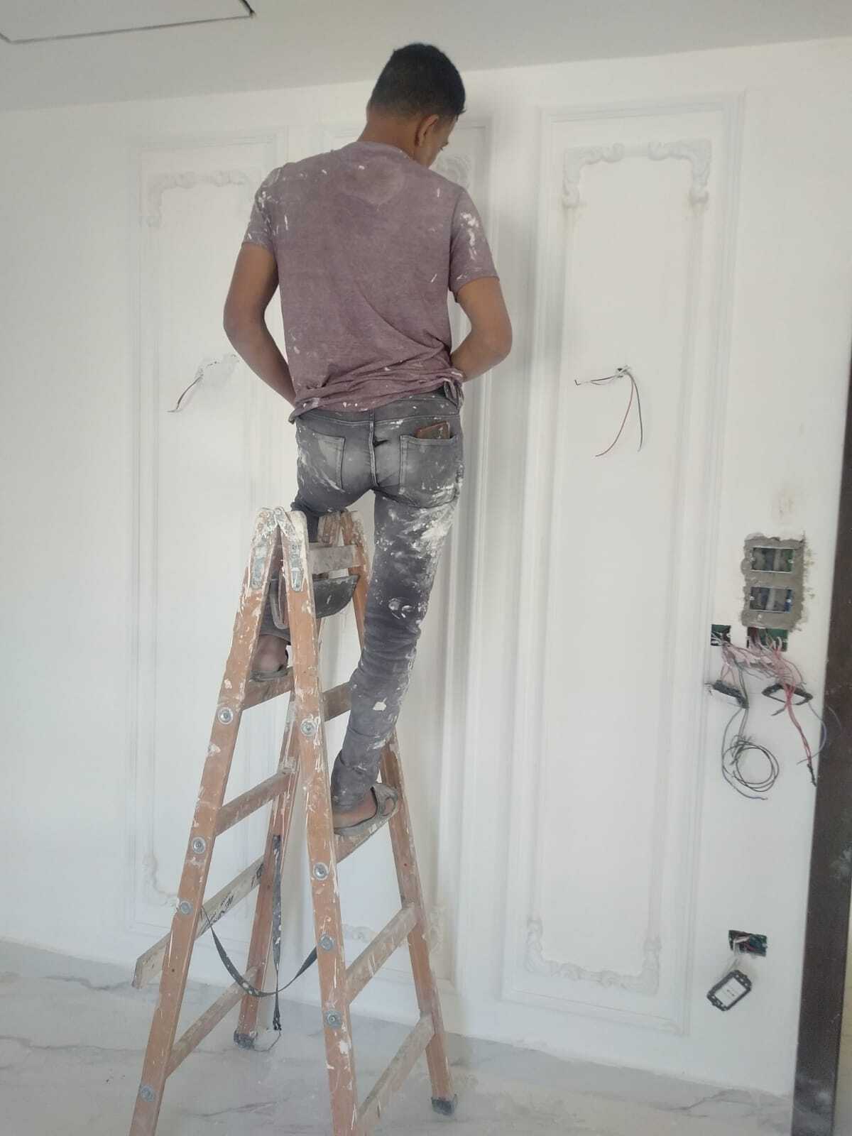 Gypsum board decorations and paint