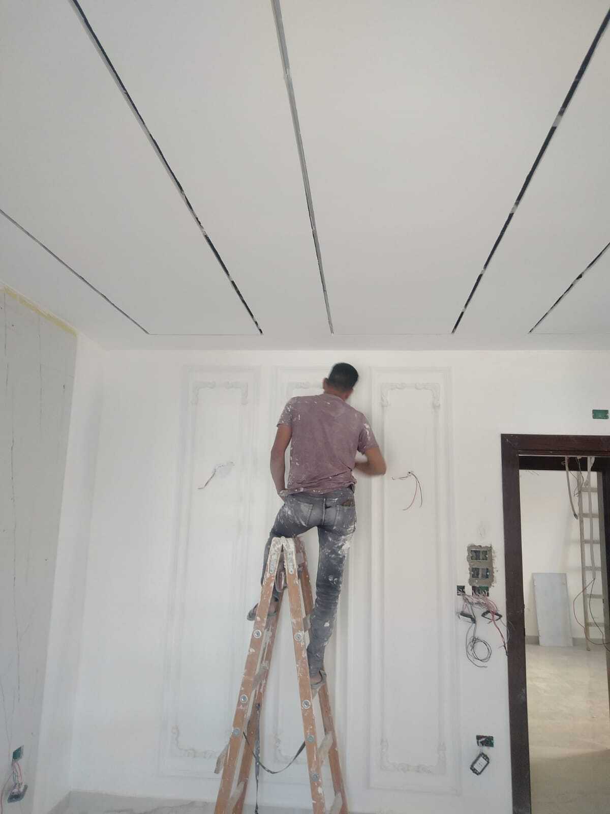 Gypsum board decorations and paint