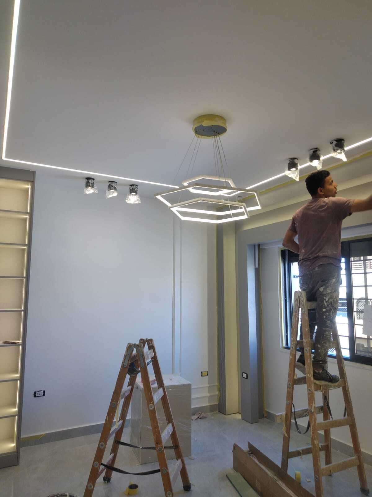 Gypsum board decorations and paint