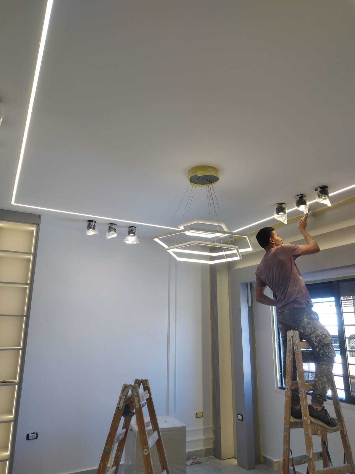 Gypsum board decorations and paint