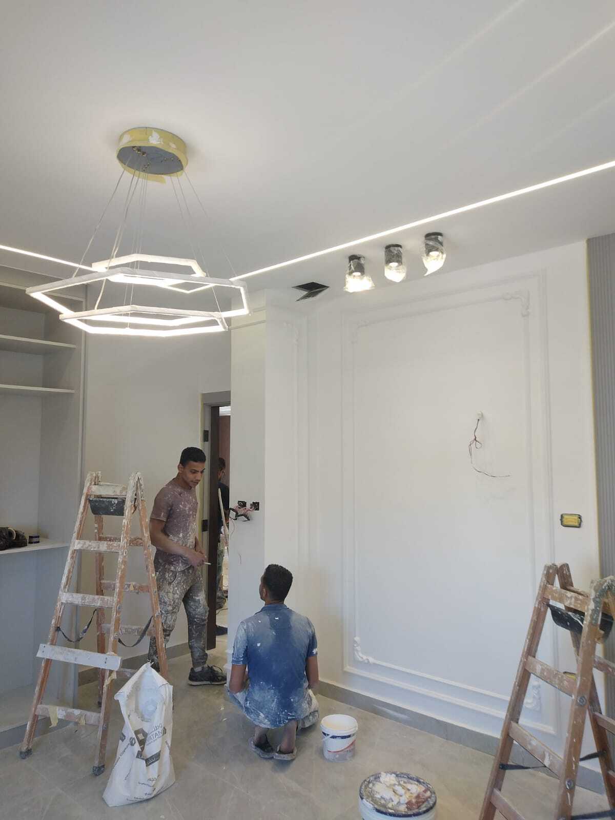 Gypsum board decorations and paint