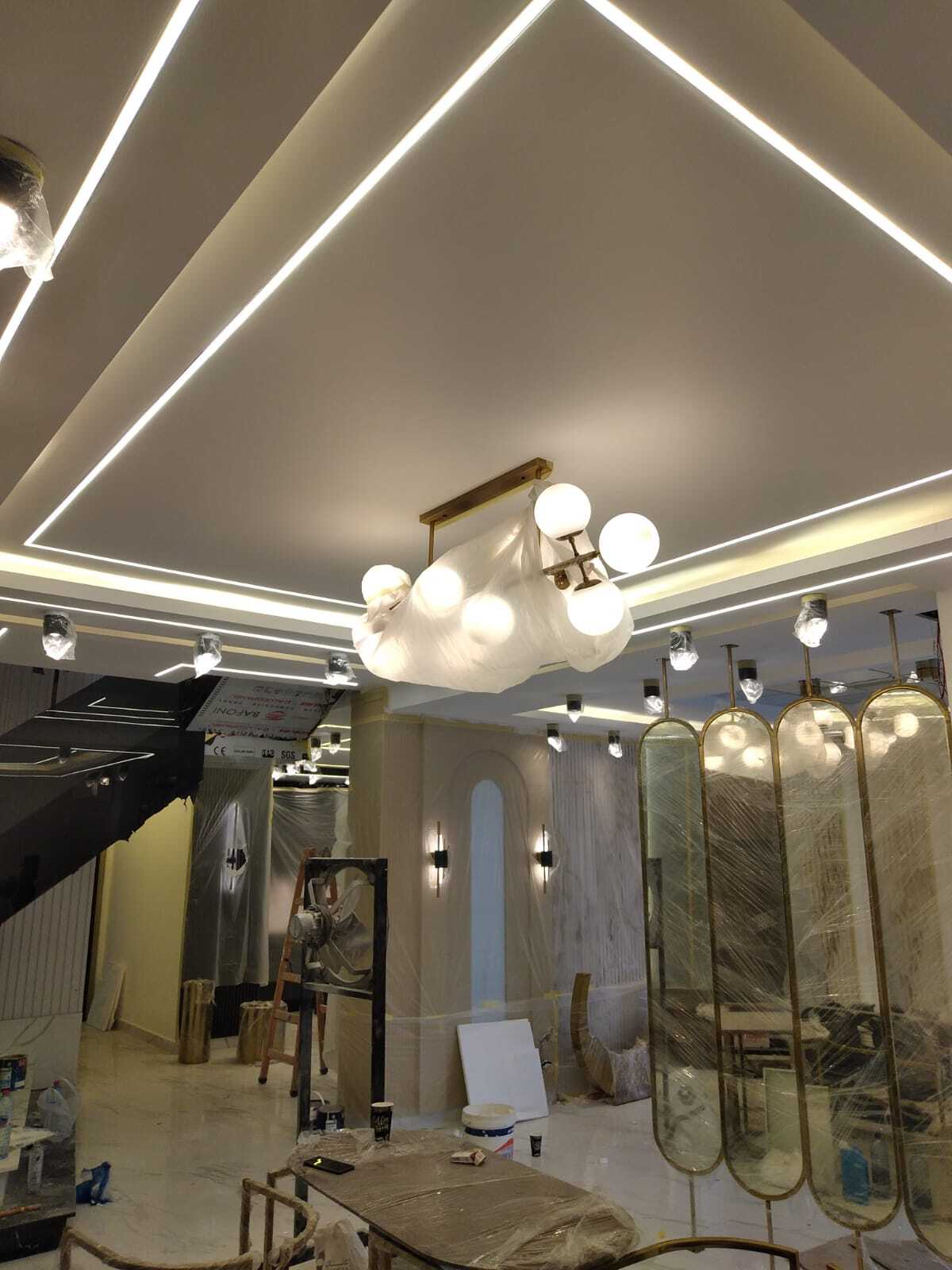 Gypsum board decorations and paint