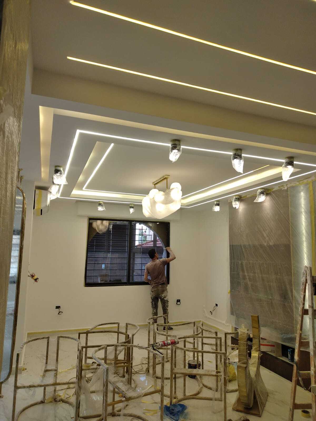 Gypsum board decorations and paint