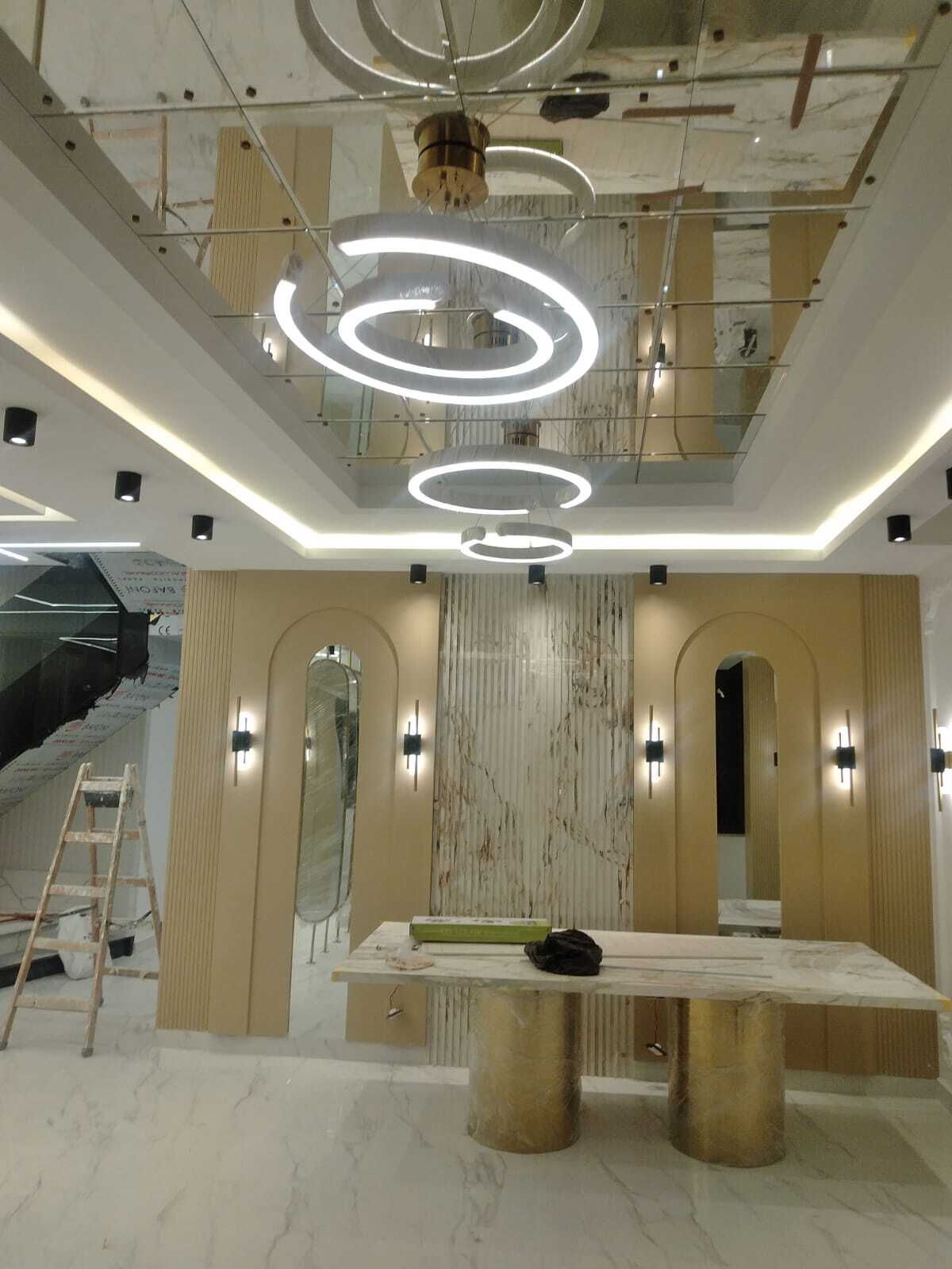 Gypsum board decorations and paint