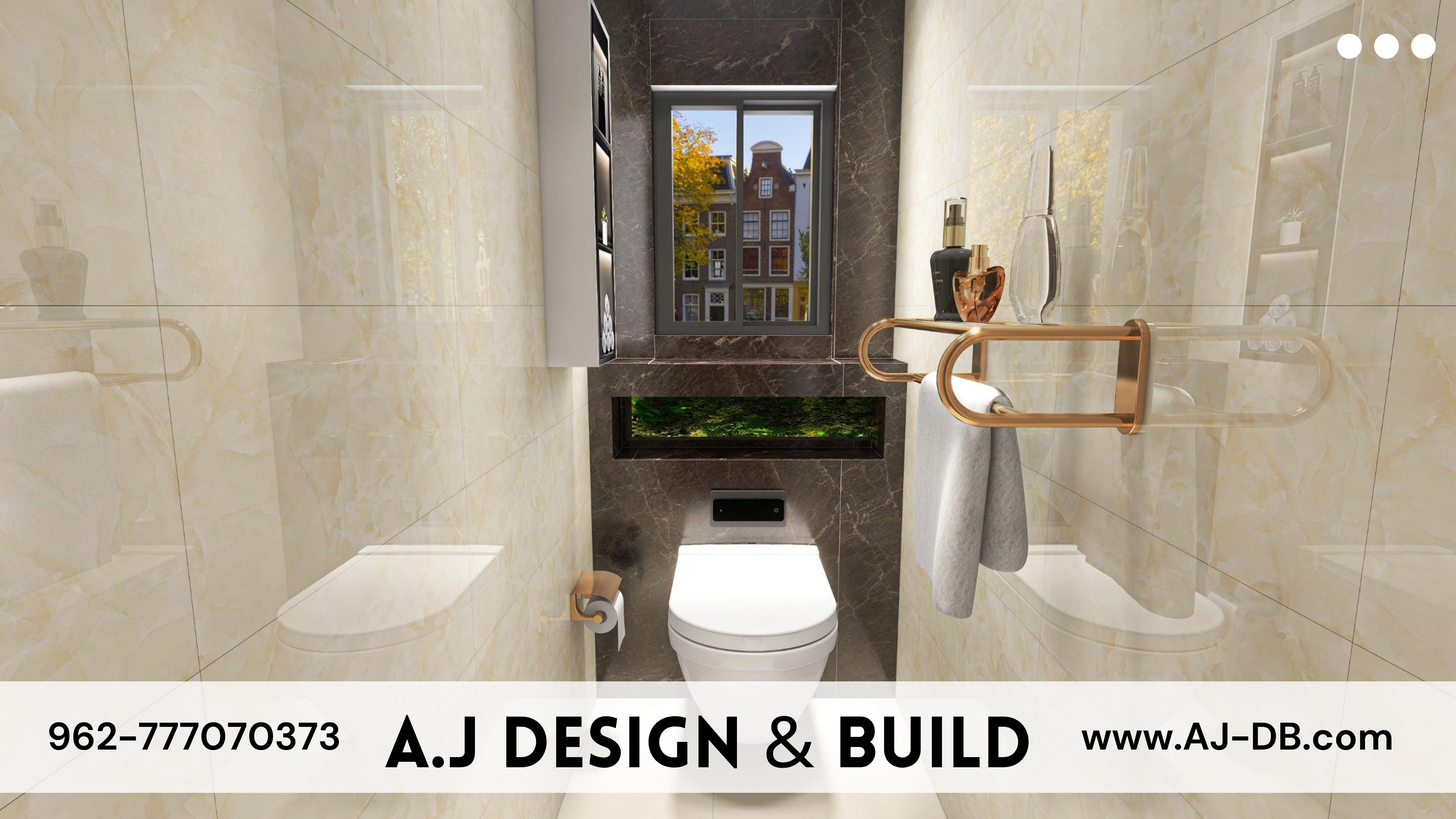 "Enjoy a masterpiece in every corner of your bathroom with our exquisite designs." Modern bathroom decorations and accessories.